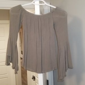 Olive Green Off Shoulder Top